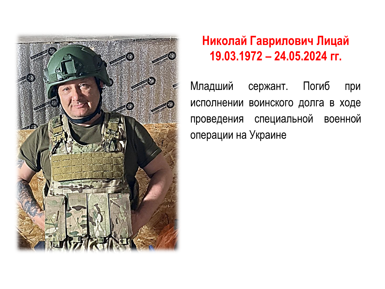 Лицай Николай