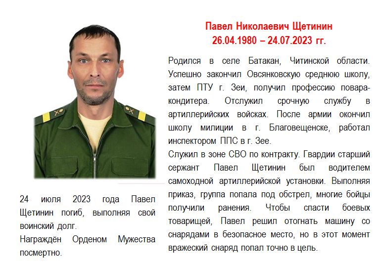 Щетинин  Павел