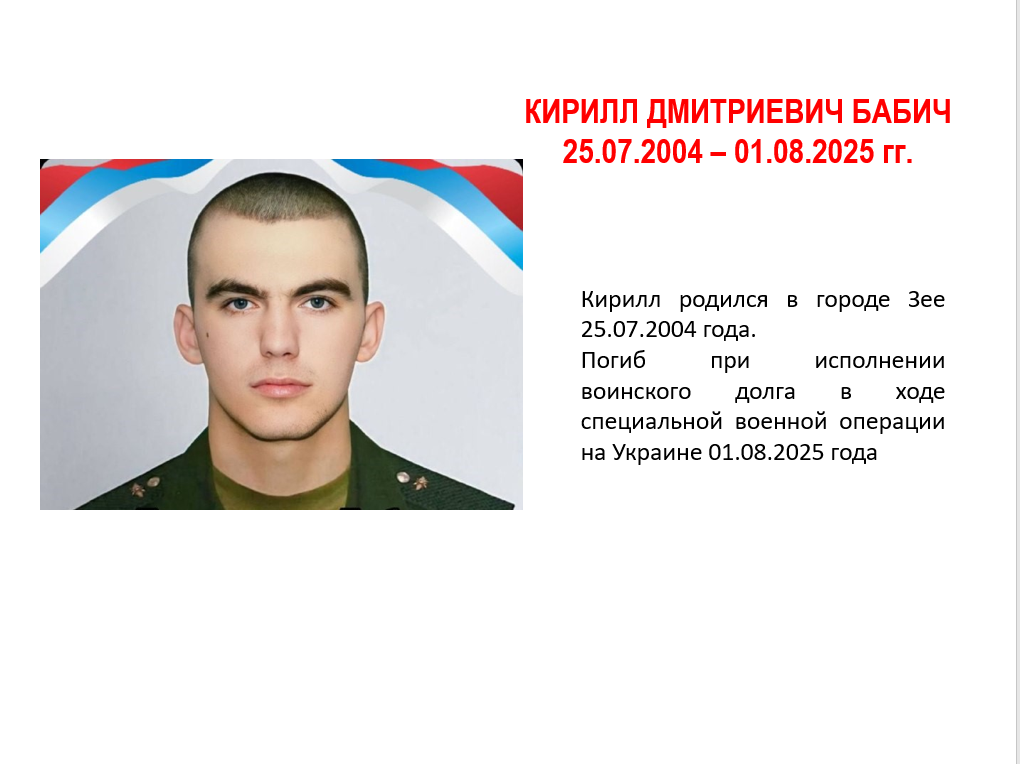 Бабич Кирилл Дмитриевич