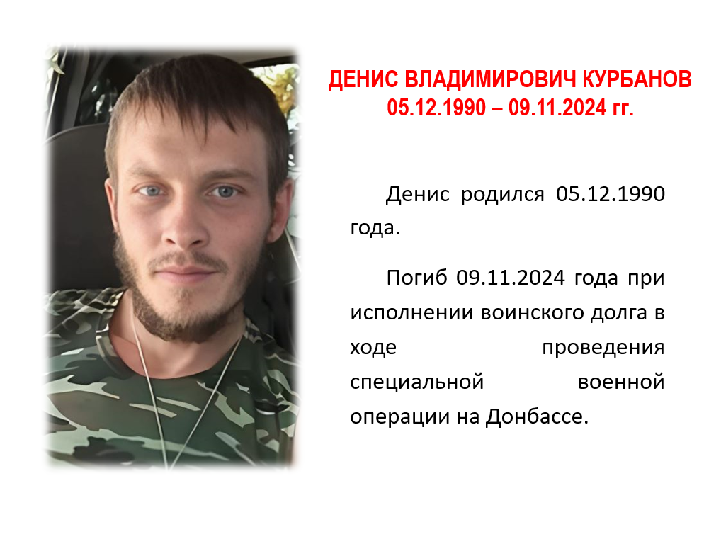 Курбанов Денис Владимирович